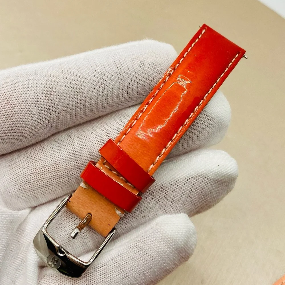 EUC MICHELE 16mm Genuine Red Ombré Patent Leather
Replacement Band Strap - Picture 6 of 11